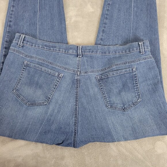 Gloria Vanderbilt Amanda Womens Jeans 22W Plus Medium Blue Denim Zip Fly SL32E - Picture 6 of 10